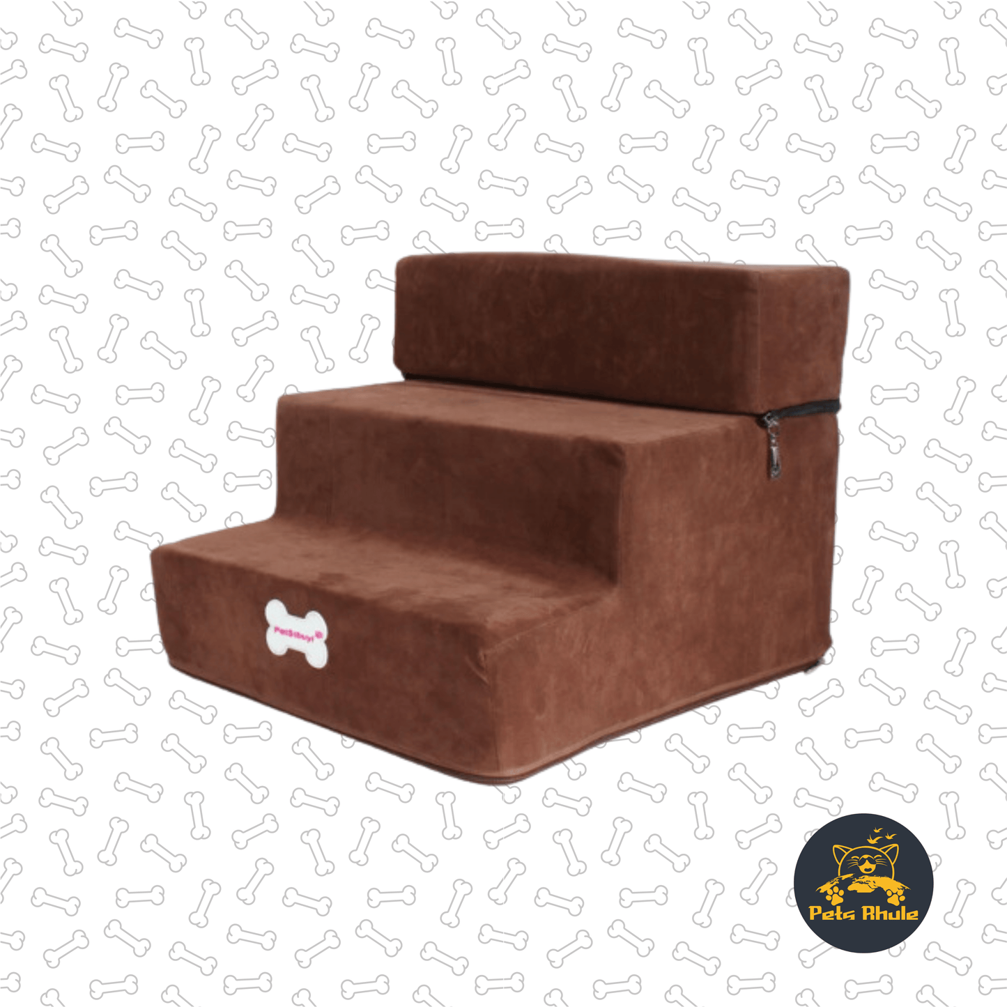 3 Layers Washable Pet Sponge Ladder brown