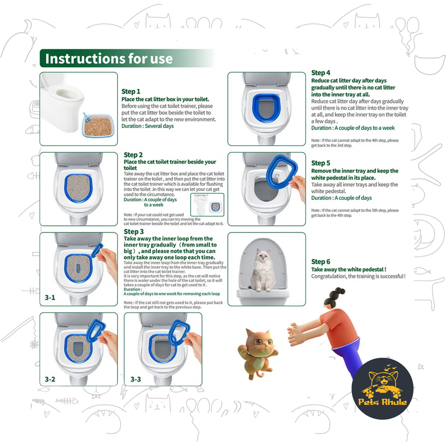 Puppy and Cat Toilet Trainer