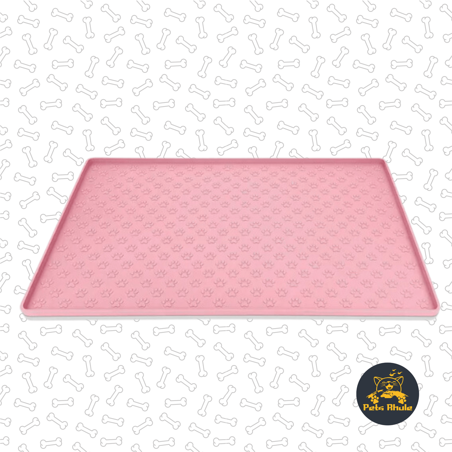 Dog Food Placement Mat pink