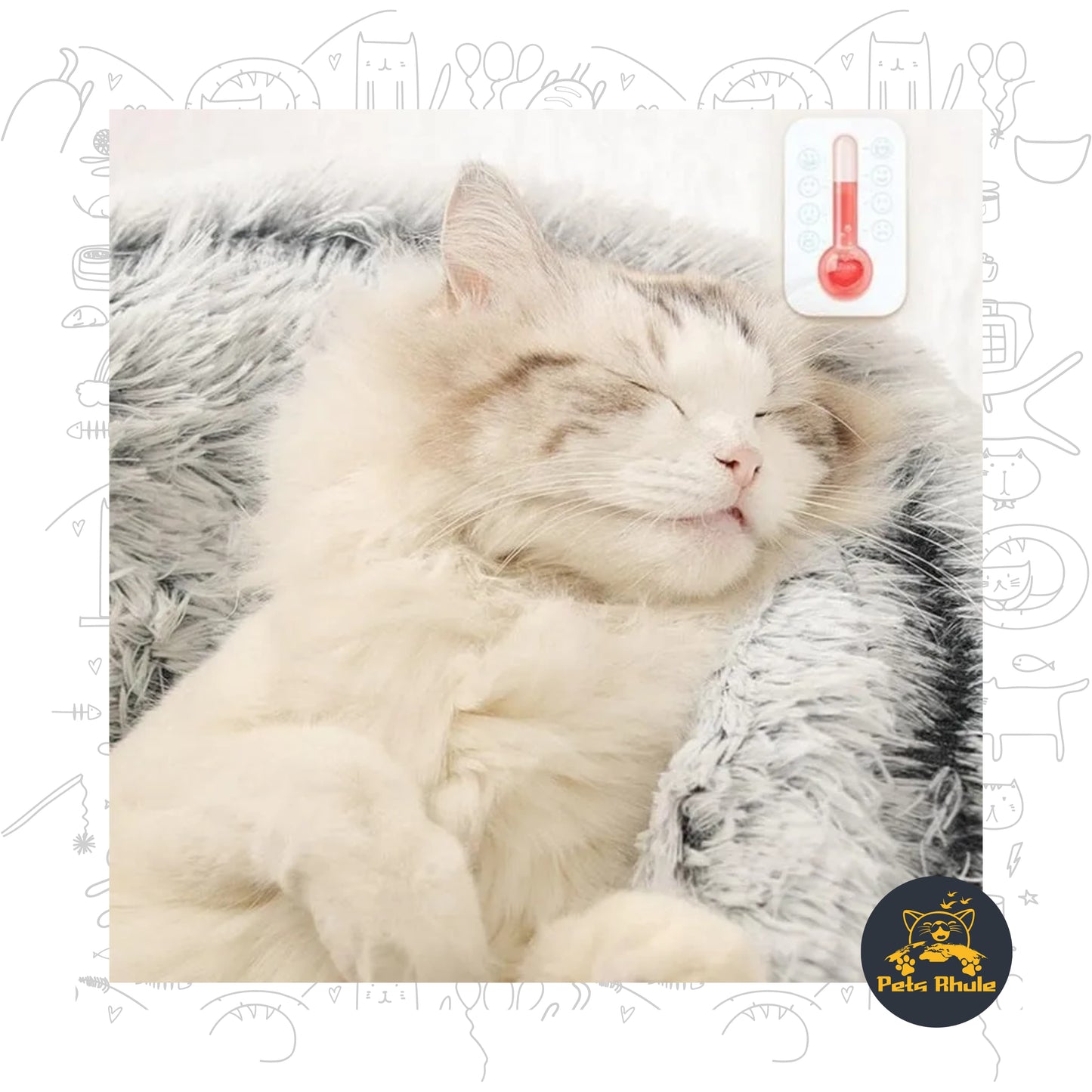 Soft Warm Cat Plush Mattress