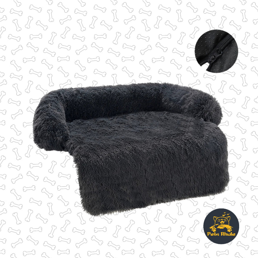 Washable Dog Cushion Blanket Sofa Cover BLACK