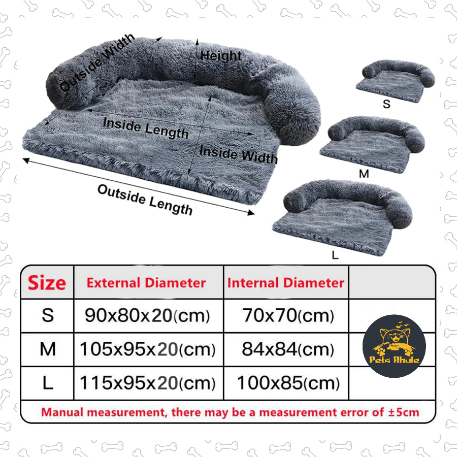 Washable Dog Cushion Blanket Sofa Cover measurements