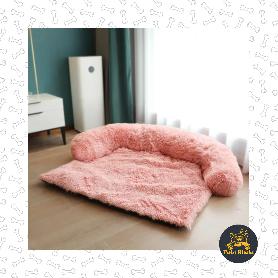 Washable Dog Cushion Blanket Sofa Cover sample PINK