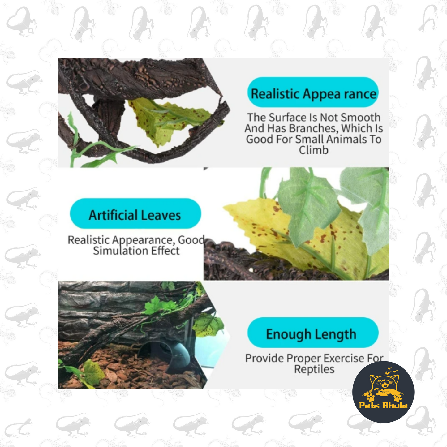 plastic plants for reptiles Reptile Plastic Plants Branches Jungle Vines – Pets Rhule